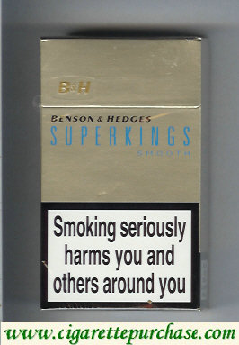 Benson and Hedges Superkings Smooth cigarettes